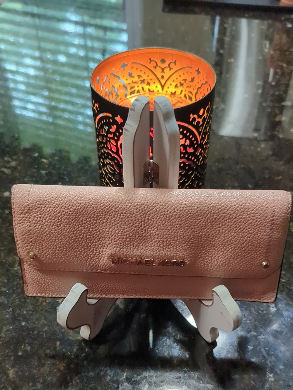 Michael Kors Blush Pink Pebbled Leather Continental Wallet